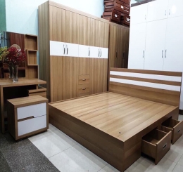 Combo giường tủ quần áo hiện đại chất lượng cao tại Biên Hòa