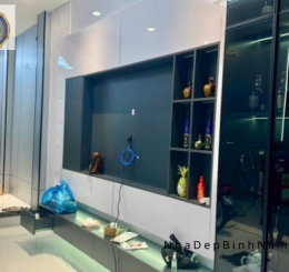 Công trình Vách Tivi mà Bình Nam thi công tại Đồng Nai