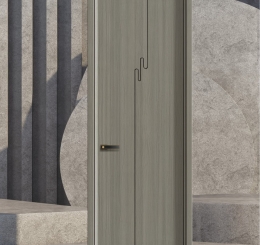 Cửa Gỗ Phủ Cacbon Tại Cẩm Mỹ