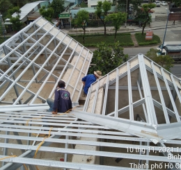 Cung Cấp Thi Công Khung Kèo Xà Gồ Thép Nhẹ Mạ Hợp Kim Nhôm Kẽm Long Khánh