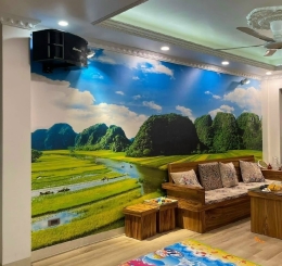 Cung Cấp Thi Công Tranh Dán Tường 3d Chất Lượng giá Rẻ Ở Tại Tảng Bom Đồng Nai