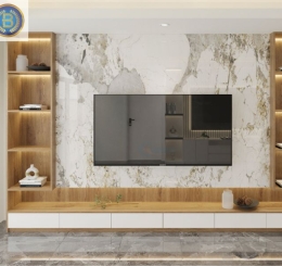 Địa chỉ Thi công Vách TiVi đẹp tại Cổng 11