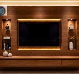 Địa chỉ Thi công Vách TiVi đẹp tại Long Bình