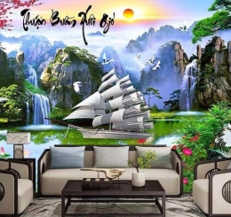  Đơn Vị Cung Cấp Thi Công Lắp Đặt Hoàn Thiện Tranh Dán Tường 3D Tại Vinh Cửu