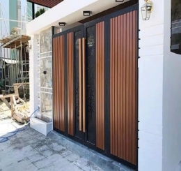 Đơn Vị Thi Công Cổng Sắt Ốp Gỗ Nhựa Chất Lượng Cao Vĩnh Cửu-Đồng Nai