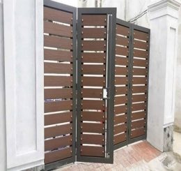 Đơn Vị Thi Công Cổng Sắt Ốp Gỗ Nhựa Uy Tín Biên Hòa - Đồng Nai