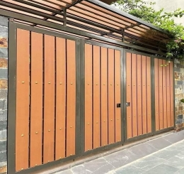 Đơn Vị Thi Công Cổng Sắt Ốp Gỗ Nhựa Đẹp Uy Tín Đồng Nai 