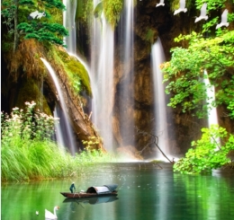 Tranh Tường 3D Thác Nước Tại Trảng Bom