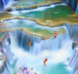 Tranh Tường 3D Thác Nước Đồng Nai