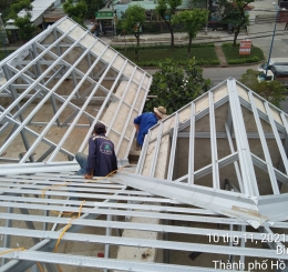 Cung Cấp Thi Công Lợp Ngói Khung Kèo Thép Nhẹ Không Gỉ Uy Tín Giá Rẻ Tại Nhơn Trạch