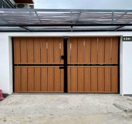 Nhận Thi Công Cổng Sắt Ốp Gỗ Nhựa Tại Phường Phước Tân - Đồng Nai