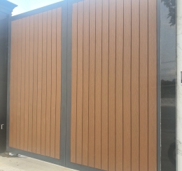Nhận Thi Công Cổng Sắt Ốp Tấm Ốp Gỗ Nhựa Ngoài Trời Ở Long Thành Đồng Nai