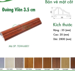 Phào Chỉ Nhựa Giả Gỗ Tại Long Khánh Đồng Nai
