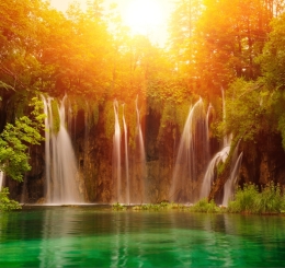 Thi Công Tranh Dán Tường 3D Thác Nước Tại Đồng Nai