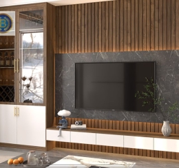 Thi công Vách Tivi chất lượng tại Biên Hòa