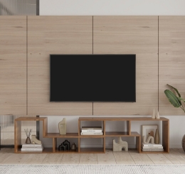 Thi công vách Tivi kệ gỗ chất lượng cao tại Đồng Nai