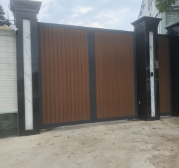 Tổng Kho Cung Cấp Thi Công Cổng Sắt Gỗ Nhựa Ngoài Trời Giá Rẻ Ở Nhơn Trạch