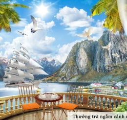 mẫu Tranh Dán Tường Phòng Khách Ở Tại Đồng Nai