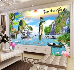 TRANH DÁN TƯỜNG 3D 4D TẠI TRẢNG BOM