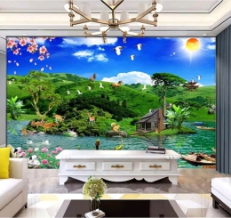 TRANH DÁN TƯỜNG 3D 4D TẠI VĨNH CỬU