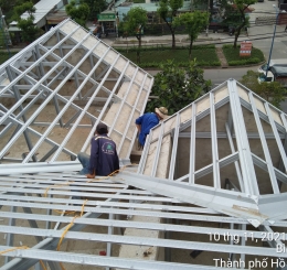 Cung Cấp Thi Công Lợp Ngói Khung Kèo Thép Nhẹ Không Gỉ Uy Tín Giá Rẻ Tại Nhơn Long Khánh