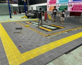 GIAO HÀNH THÀNH THẢM LÓT GARA XE TẠI BIÊN HÒA ĐỒNG NAI