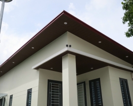 Công Trình Thi Công Thực Tế Tấm Ốp Nhựa PVC Giả Đá Và Tấm Ốp Lam Sóng, Thanh Lam Ngoài Trời