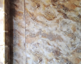 Thi Công Tấm Ốp Lam Sóng Và Tấm Ốp Nhựa Vân Đá Tại Long An Lòng Thành