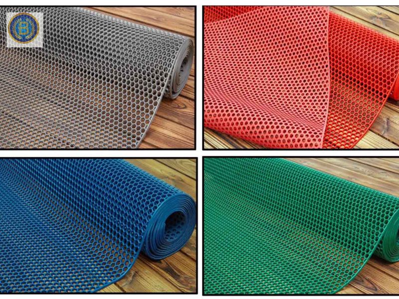 Bảng màu thảm nhựa lưới chống trượt