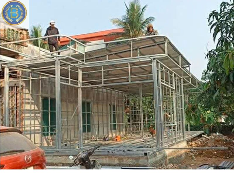 Hệ khung kèo thép Nhà Lắp Ghép