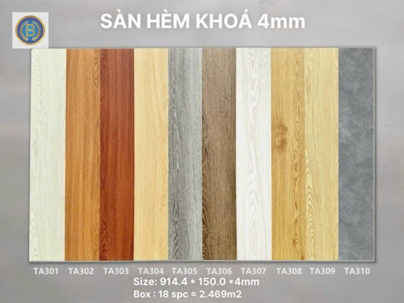 Sàn nhựa hèm khóa đa dạng mẫu mã Sàn nhựa hèm khóa đa dạng mẫu mã