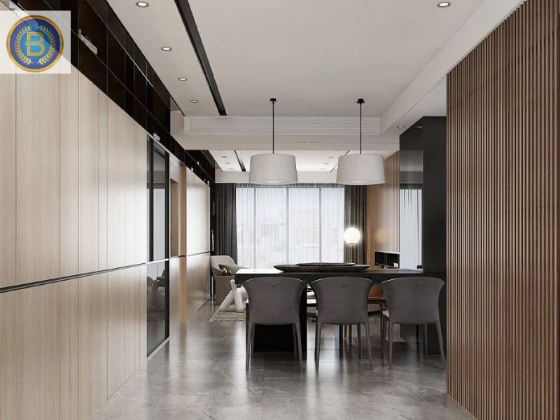 Không gian sau khi cải tạo bằng tấm nhựa Không gian sau khi cải tạo bằng tấm nhựa