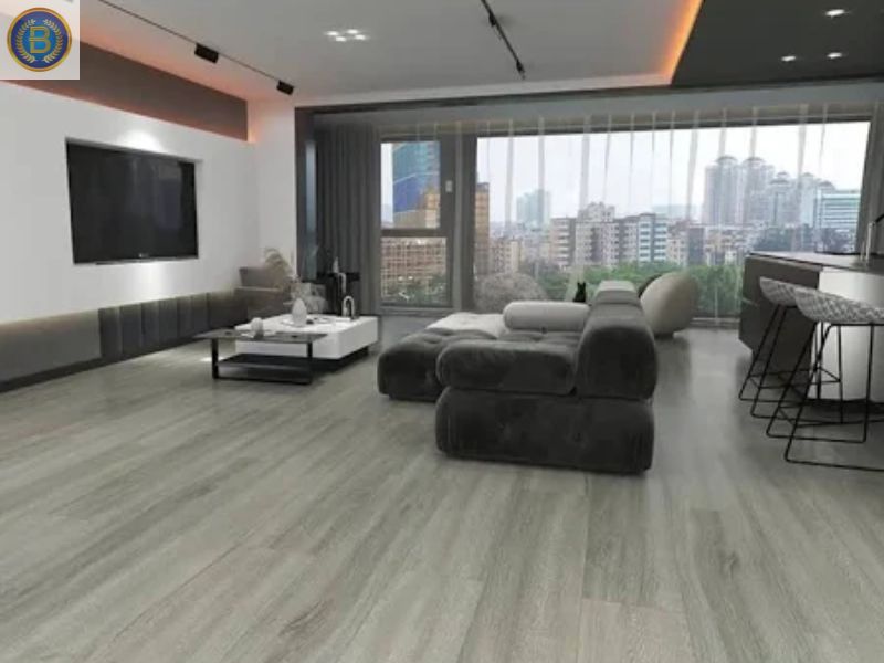 Sàn nhựa hèm khóa sau thi công hoàn thiện