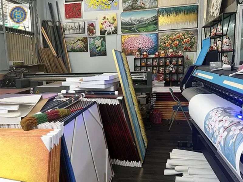 Hoạt động in tranh những ngày giáp Tết Hoạt động in tranh những ngày giáp Tết