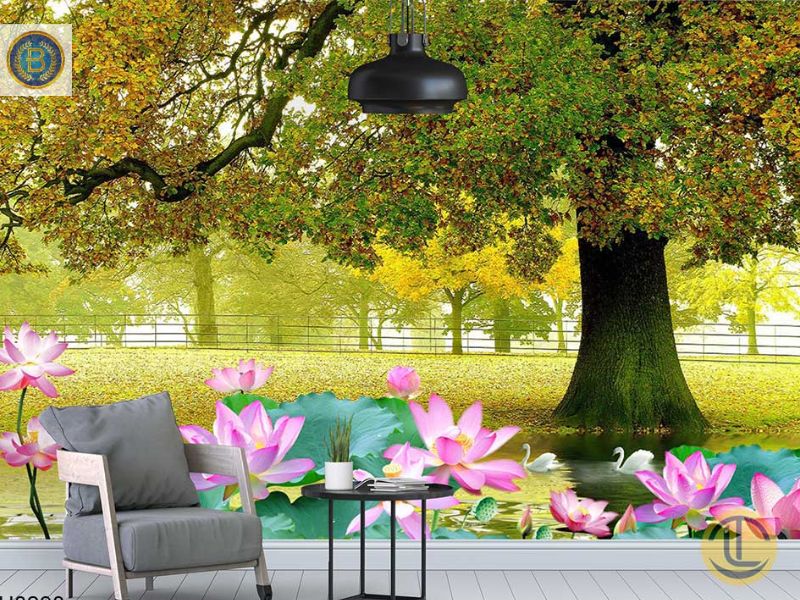 Mẫu tranh phong cảnh in 3D bằng mực UV Mỹ Mẫu tranh phong cảnh in 3D bằng mực UV Mỹ