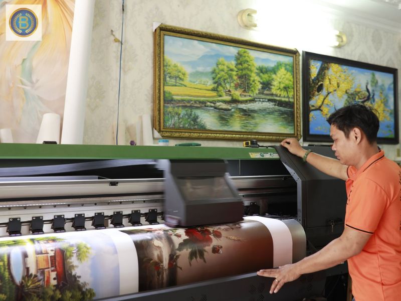 Xưởng in tranh cùng dàn máy in tại Bình Nam Xưởng in tranh cùng dàn máy in tại Bình Nam