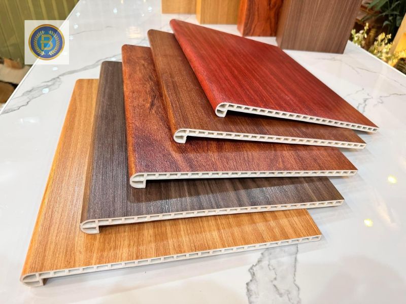 Bảng màu Mặt bậc cầu thang nhựa giả gỗ Bảng màu Mặt bậc cầu thang nhựa giả gỗ