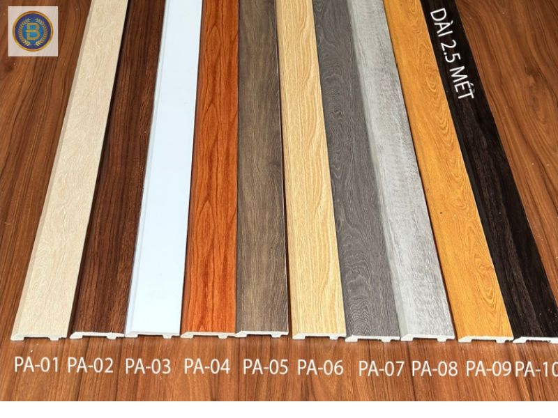 Các màu Len Chân Tường Nhựa