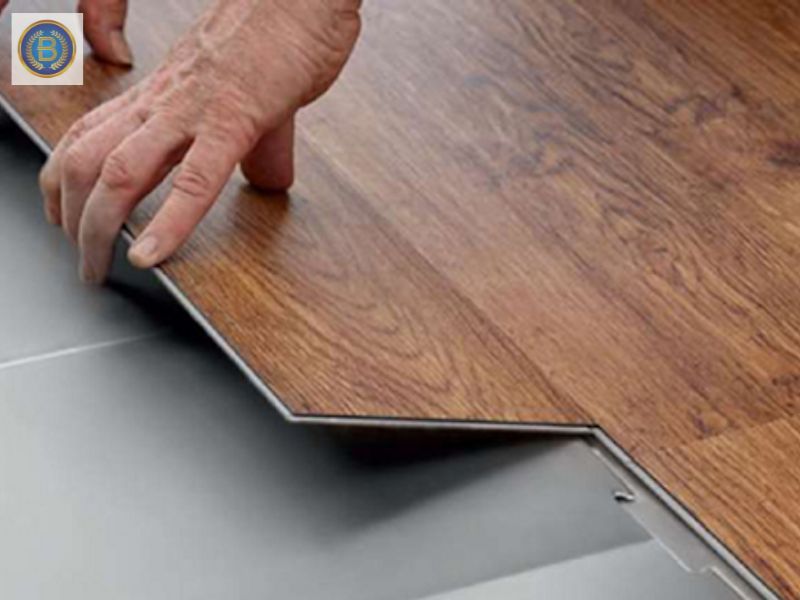 Cận chất Sàn Nhựa Hèm Khóa có đế xốp