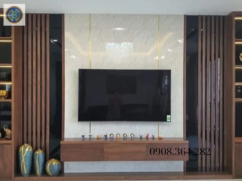 PVC làm vách TV cho khách tại Phường Tam Hiệp