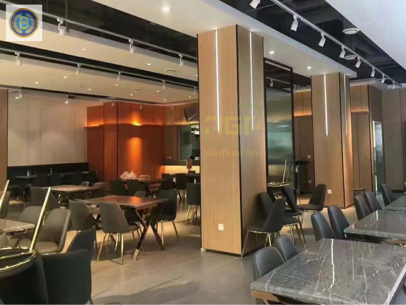 Công trình tấm ốp than tre hoàn thiện chi khách tại Nhà Đẹp Bình Nam
