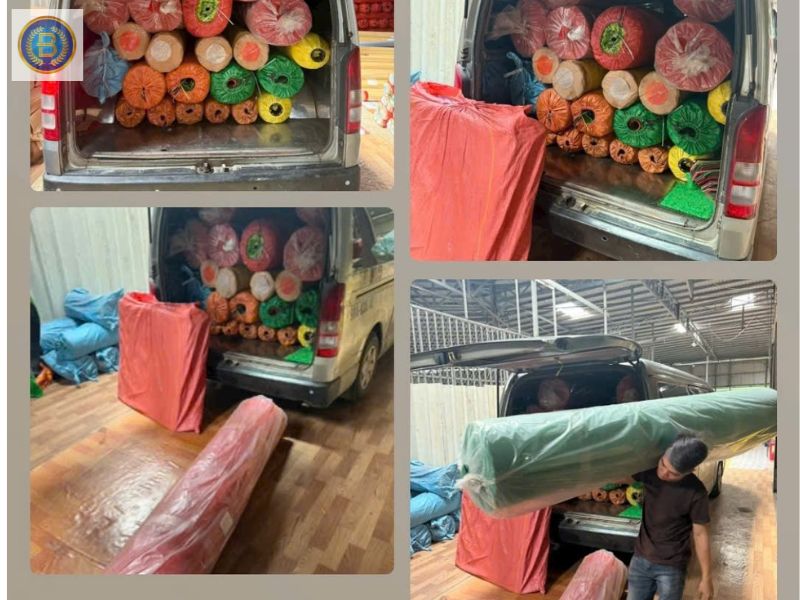 Kho thảm nhựa lưới tại Nhà Đẹp Bình Nam