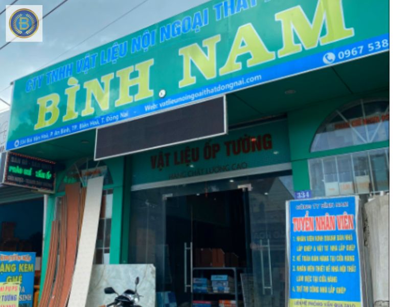 Showroom Bình Nam tại chi nhánh Biên Hòa