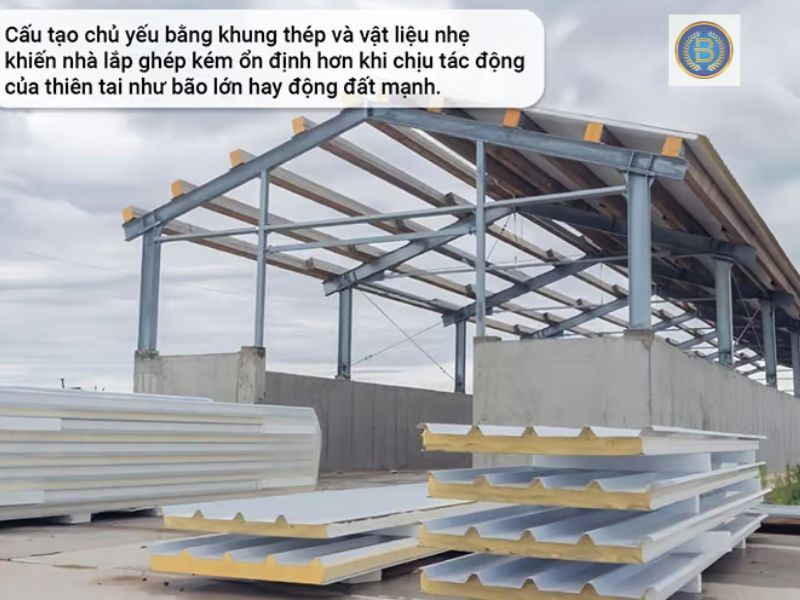 Cấu tạo chắc chắn, tránh được nhiều tác động của thiên nhiên