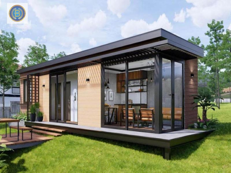 Mẫu Nhà Lắp Ghép view sân vườn