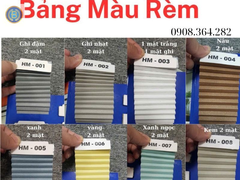 Rèm Tổ Ong đa dạng nhiều mẫu mã