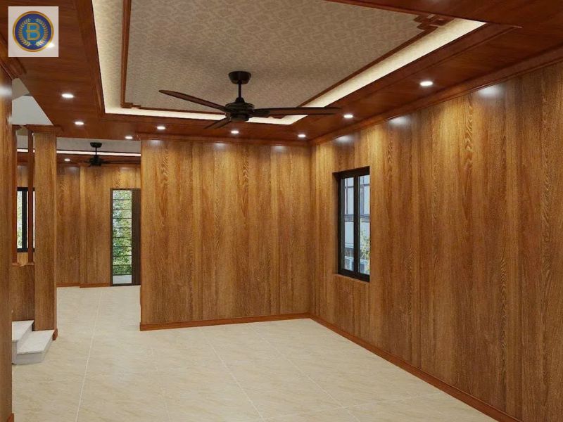 Hoàn thiện công trình tấm ốp Nano cho khách