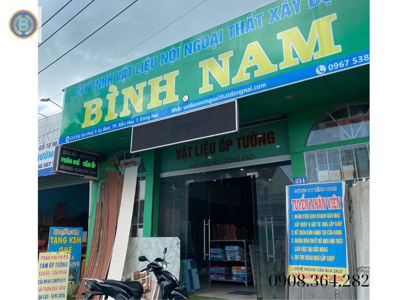 Mặt tiền Cửa hàng Nhà Đẹp Bình Nam tại Biên Hòa Mặt tiền Cửa hàng Nhà Đẹp Bình Nam tại Biên Hòa