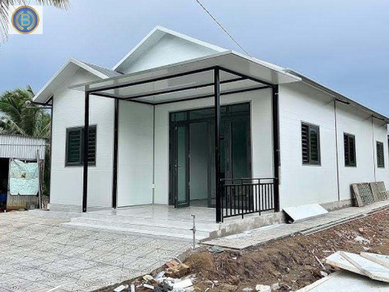 Nhà lắp ghép hoàn thiện bằng tấm Panel Eps cách nhiệt, chống nóng