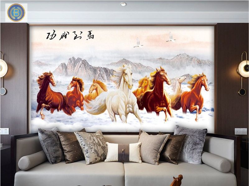 Tranh Tráng Gương phủ ceramic có 2 loại in trên cốt PVC và cốt than tre